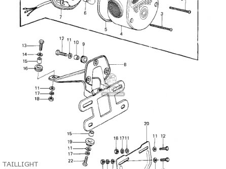 TAILLIGHT - KE250-B1 1977 / MPH KPH