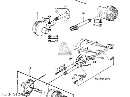 TURN SIGNALS - KE250-B1 1977 / MPH KPH