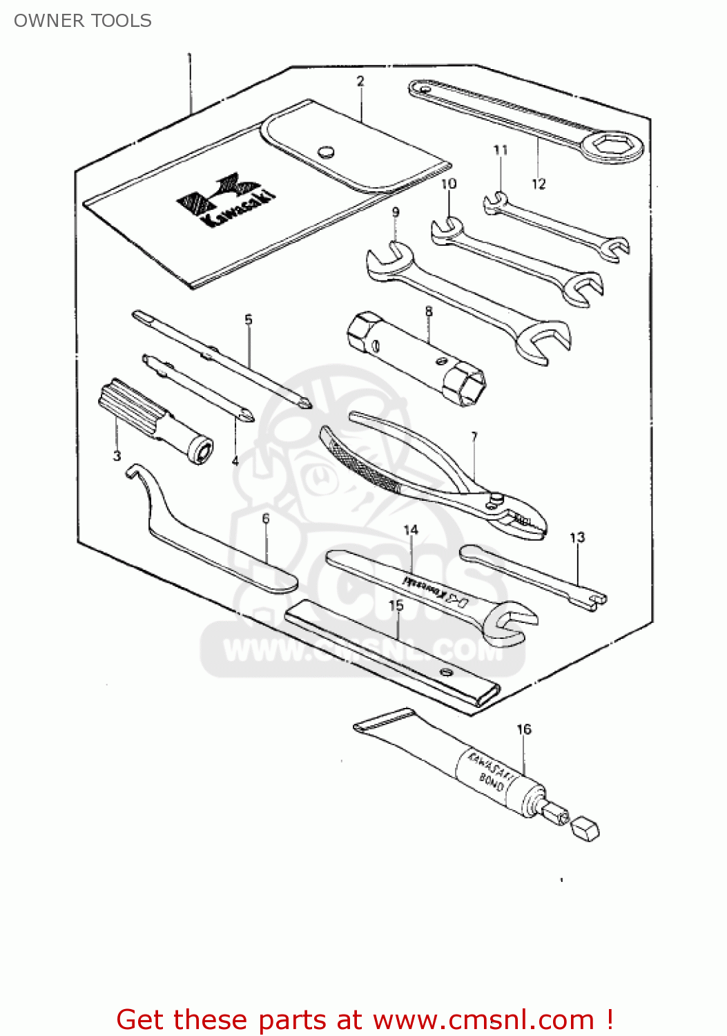 OWNER TOOLS KE250-B2 1978 / MPH KPH