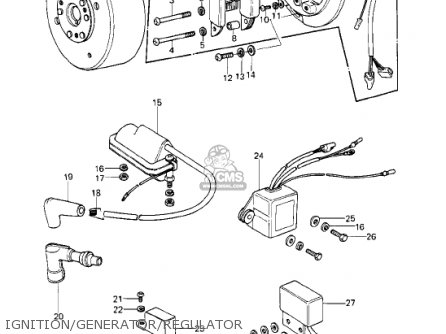 IGNITION/GENERATOR/REGULATOR - KE250-B2 1978 / MPH KPH