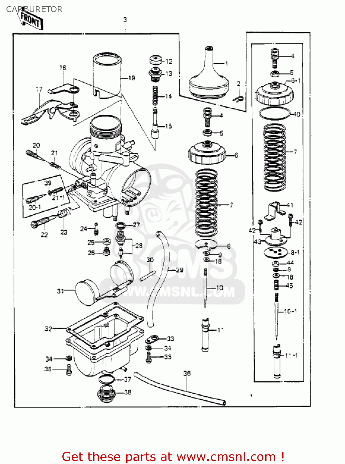 CARBURETOR KE250-B3 1979 / MPH KPH