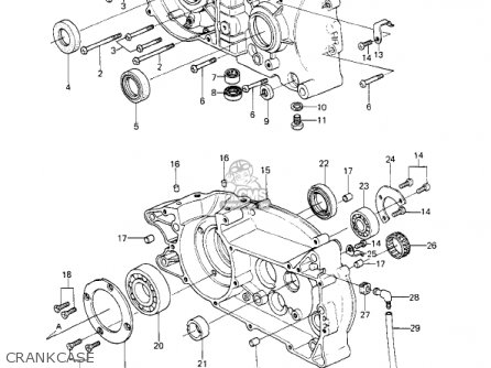 CRANKCASE - KE250-B3 1979 / MPH KPH
