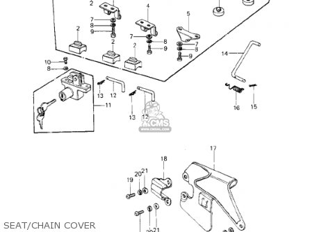 SEAT/CHAIN COVER - KE250-B3 1979 / MPH KPH