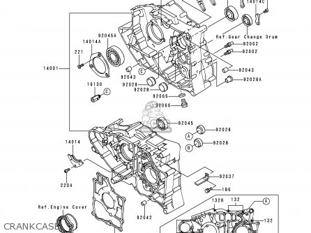 Kawasaki KEF300-A1 LAKOTA300 1995 USA parts lists and schematics