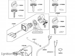Kawasaki Lakota KEF 300 Bayou KLF 220 250 300 400 Interrupteur à Clé D - Foto 12