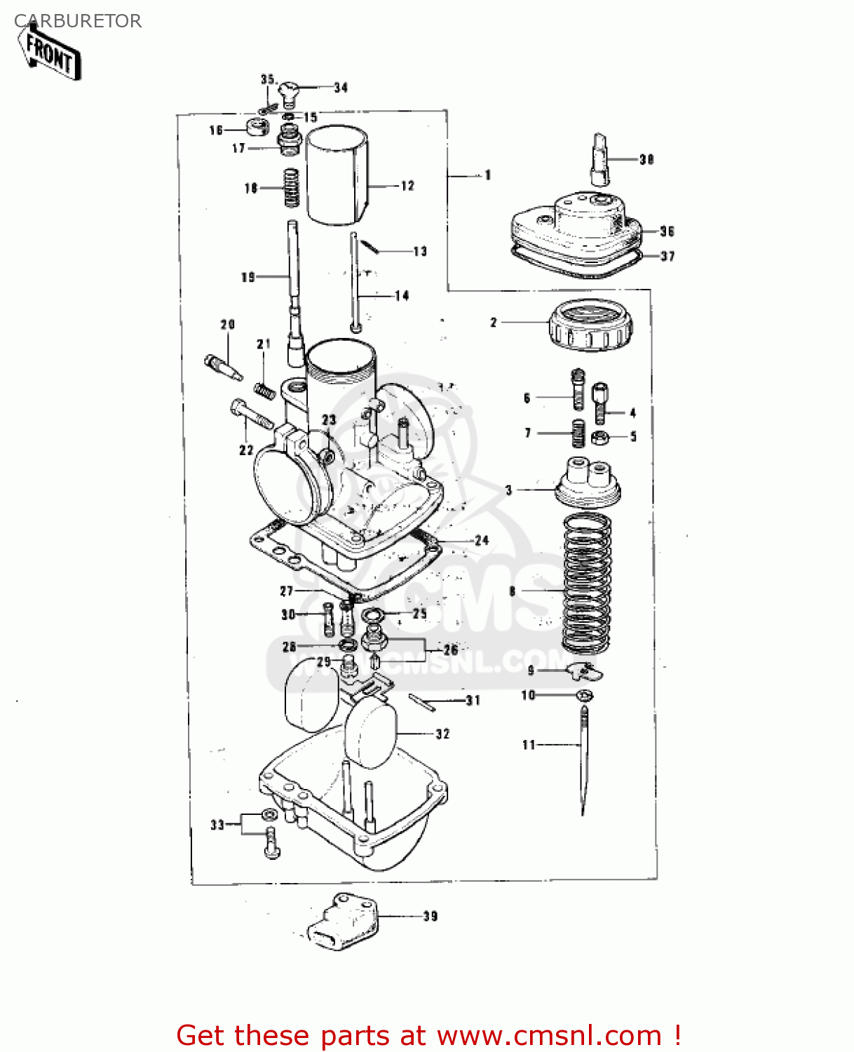 CARBURETOR KH100B7 1976 CANADA