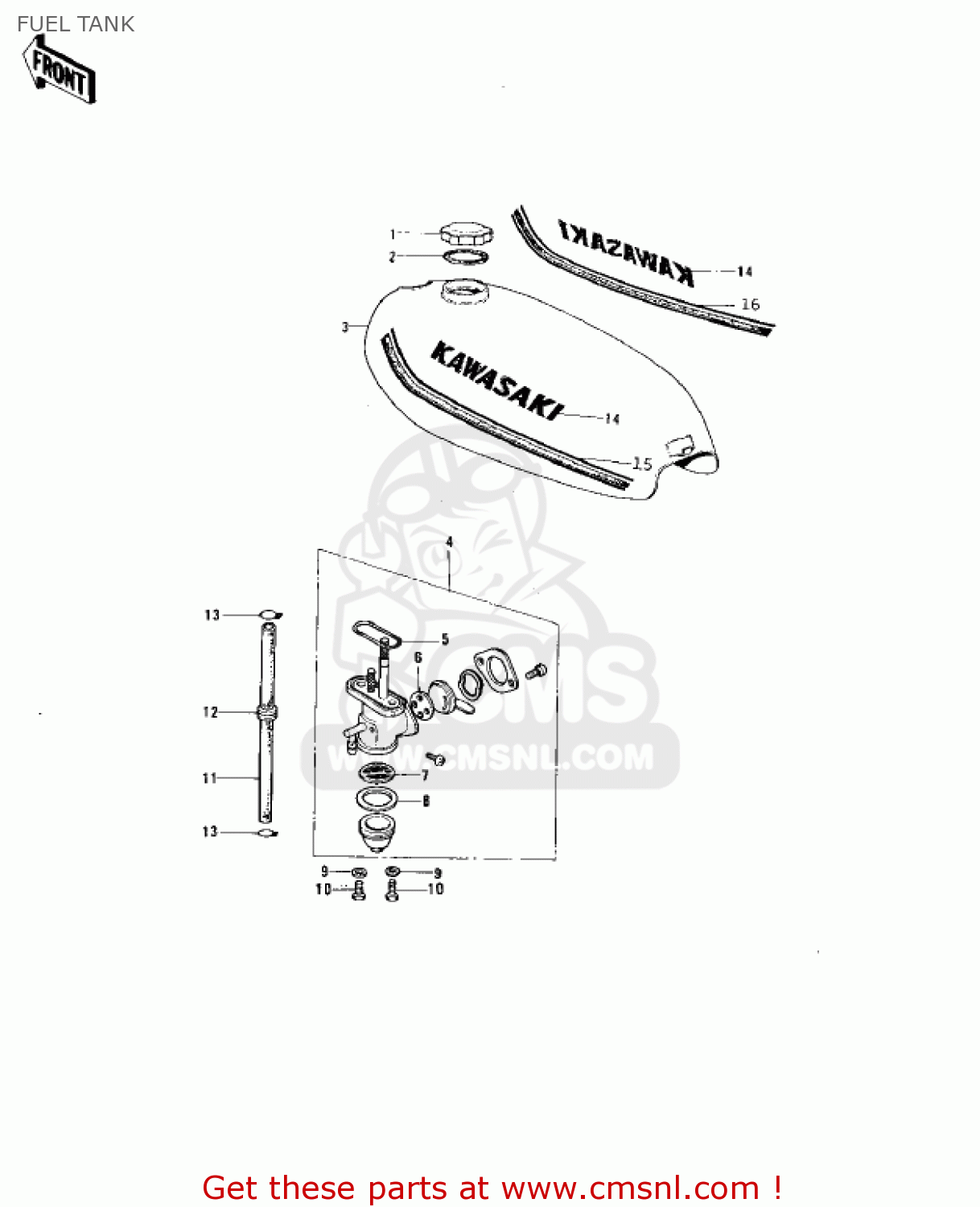 FUEL TANK KH100B7 1976 CANADA