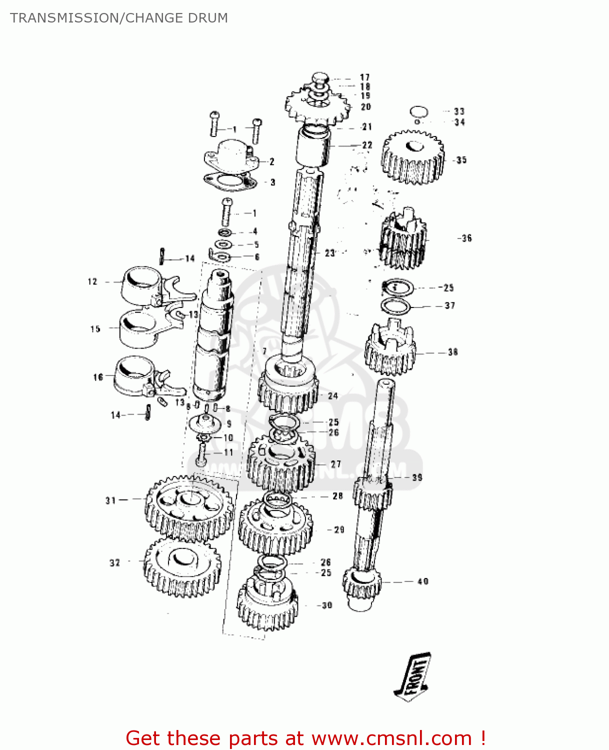 TRANSMISSION/CHANGE DRUM KH100B7 1976 CANADA