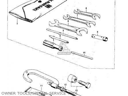 OWNER TOOLS/SPECIAL SERVICE TOOL - KH100B7 1976 CANADA