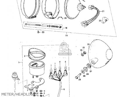 METER/HEADLIGHT - KH100B7 1976 CANADA