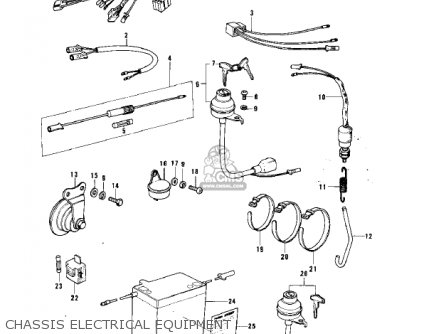 CHASSIS ELECTRICAL EQUIPMENT - KH100B7 1976 CANADA