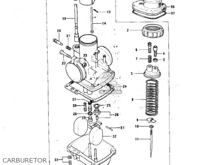 CARBURETOR - KH100B7 1976 CANADA