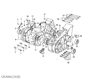 CRANKCASE - KH100B7 1976 CANADA