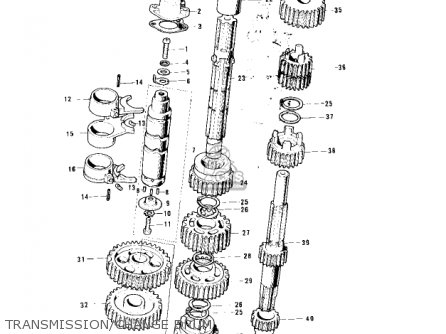 TRANSMISSION/CHANGE DRUM - KH100B7 1976 CANADA
