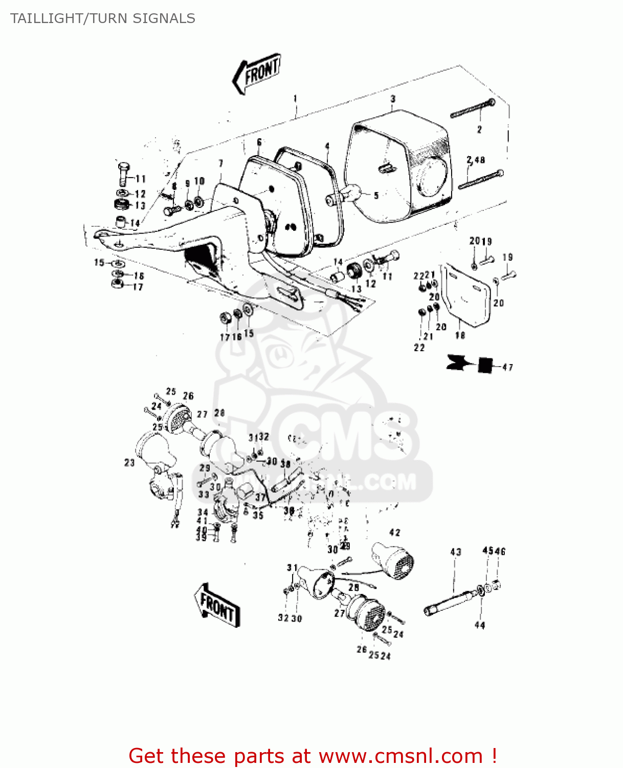 TAILLIGHT/TURN SIGNALS KH100B8 1977 CANADA