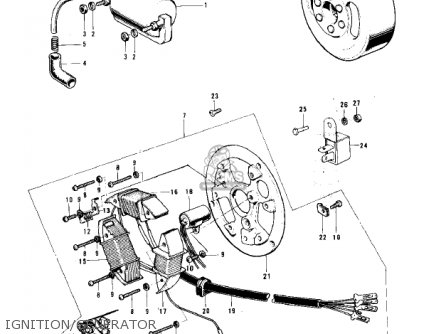 IGNITION/GENERATOR - KH100B8 1977 CANADA