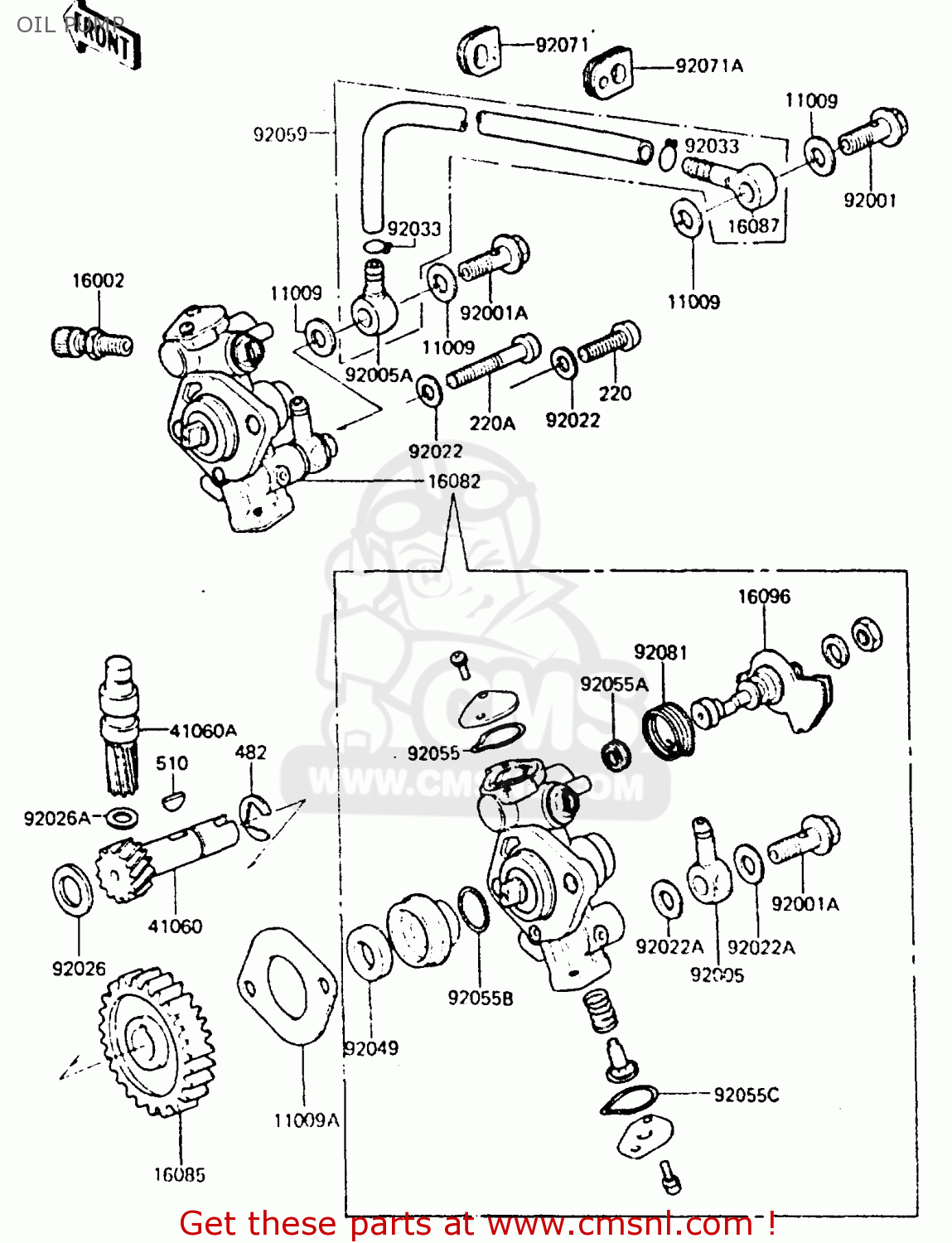 OIL PUMP KH100G5 1984 USA