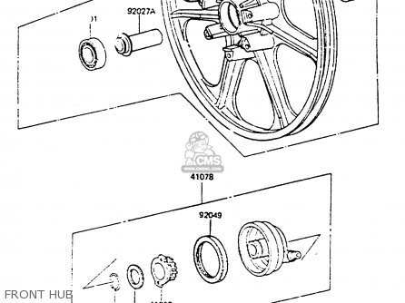FRONT HUB - KH100G5 1984 USA