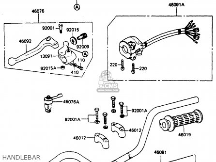 HANDLEBAR - KH100G5 1984 USA