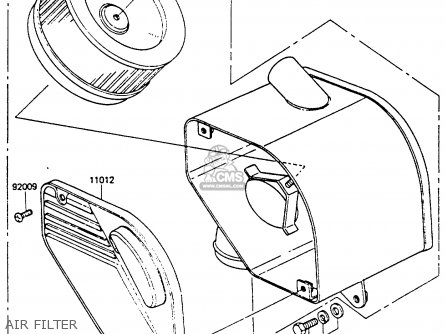 AIR FILTER - KH100G6 1985 EUROPE UK NR