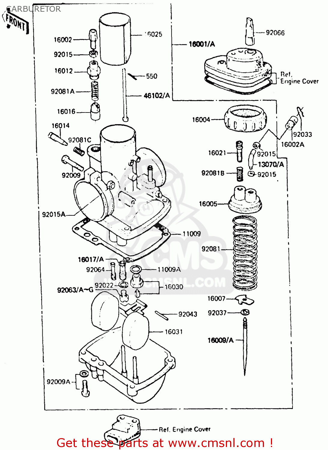 CARBURETOR KH100G7 1986 USA