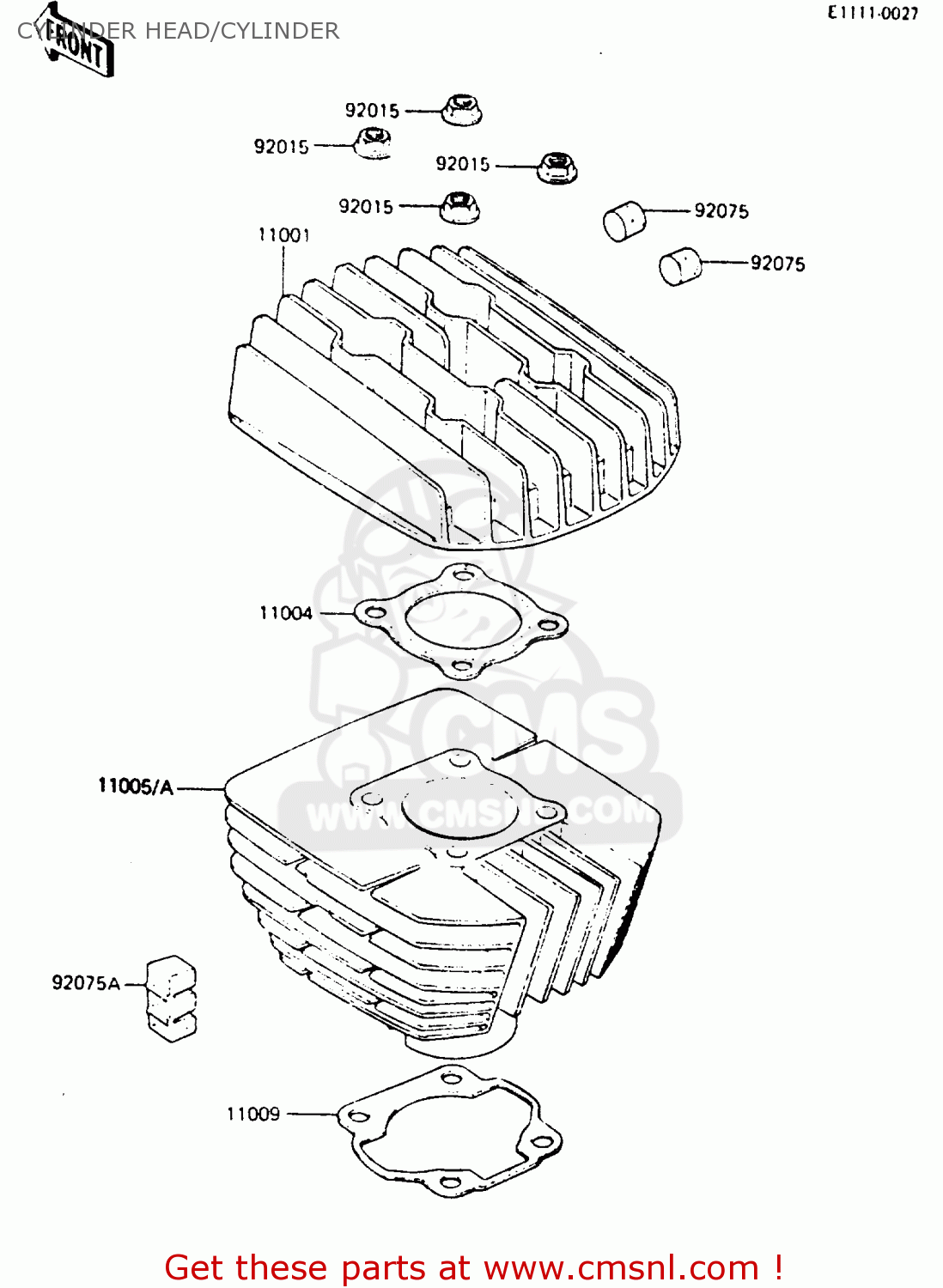 CYLINDER HEAD/CYLINDER KH100G7 1986 USA