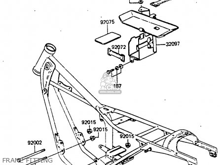 FRAME FITTING - KH100G7 1986 USA