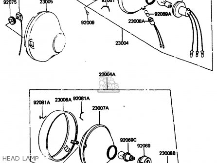 HEAD LAMP - KH100G7 1986 USA