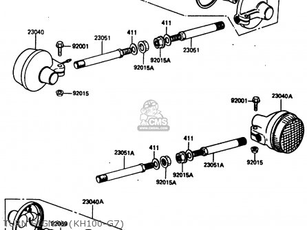 TURN SIGNAL (KH100-G7) - KH100G7 1986 USA