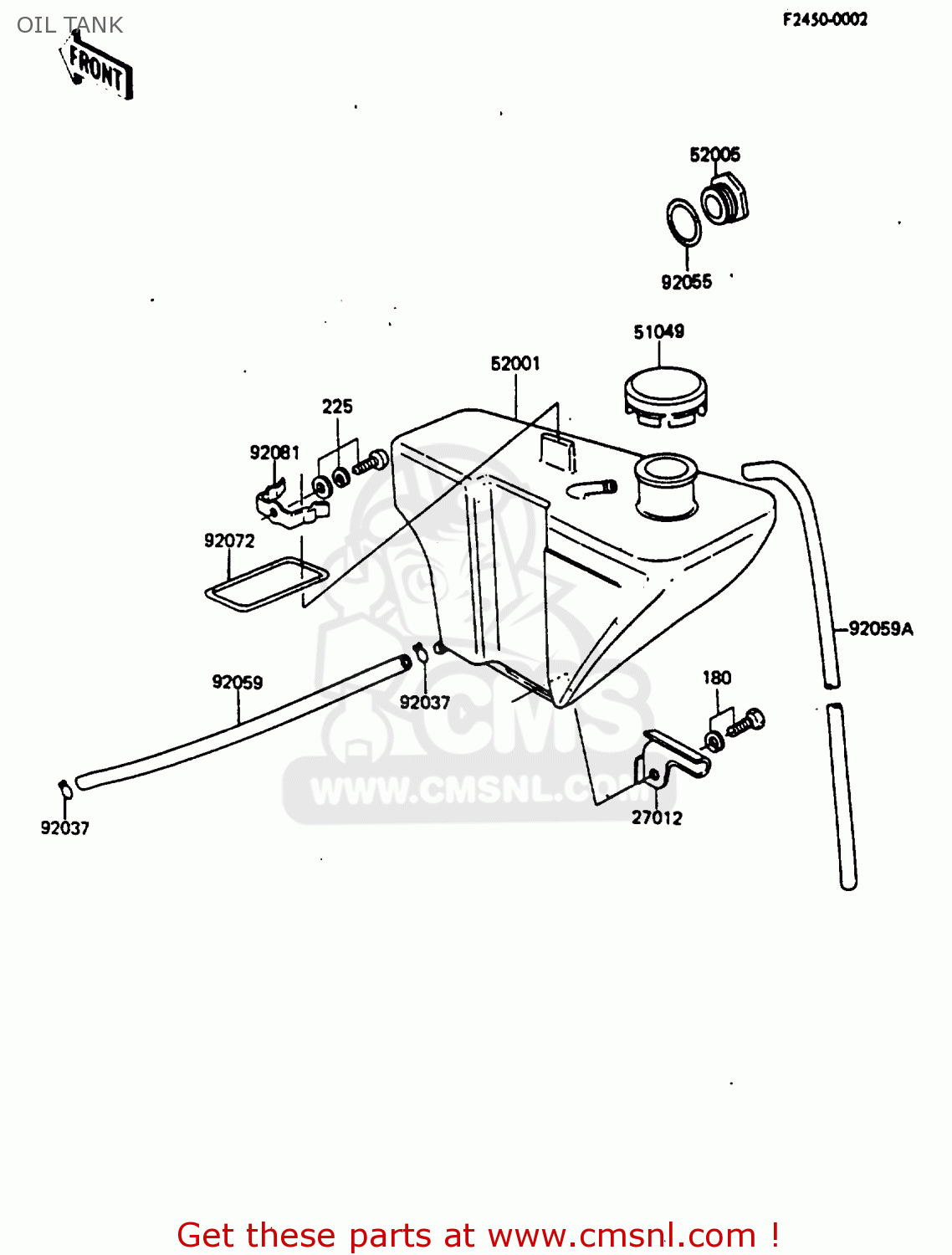 OIL TANK KH100G8 1987 USA