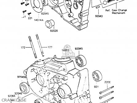 CRANKCASE - KH100G8 1987 USA