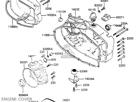 ENGINE COVER - KH100G8 1987 USA