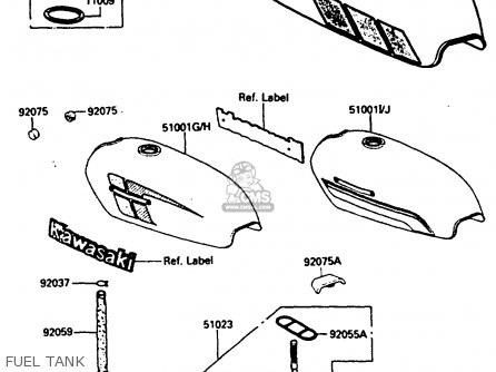 FUEL TANK - KH100G8 1987 USA