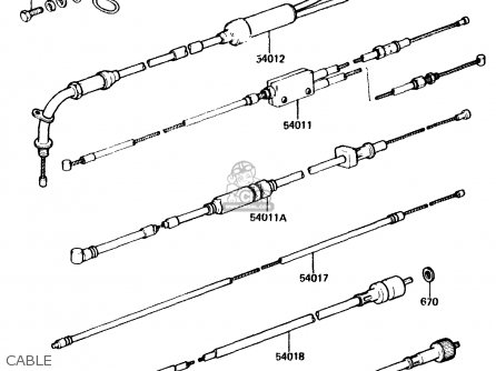 Kawasaki KH125K1 1982 USA parts lists and schematics