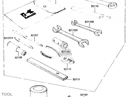 Kawasaki KH125K1 1982 USA parts lists and schematics