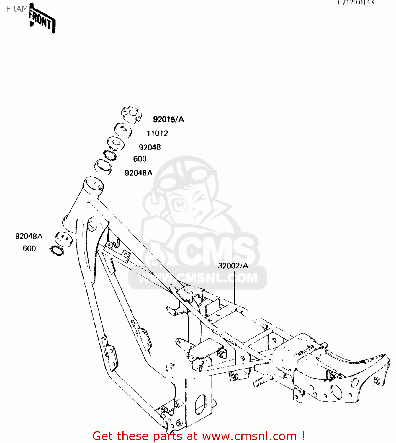 FRAME KH125K1 1982 USA