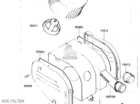 AIR FILTER - KH125K1 1982 USA