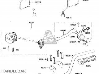 HANDLEBAR - KH125K1 1982 USA