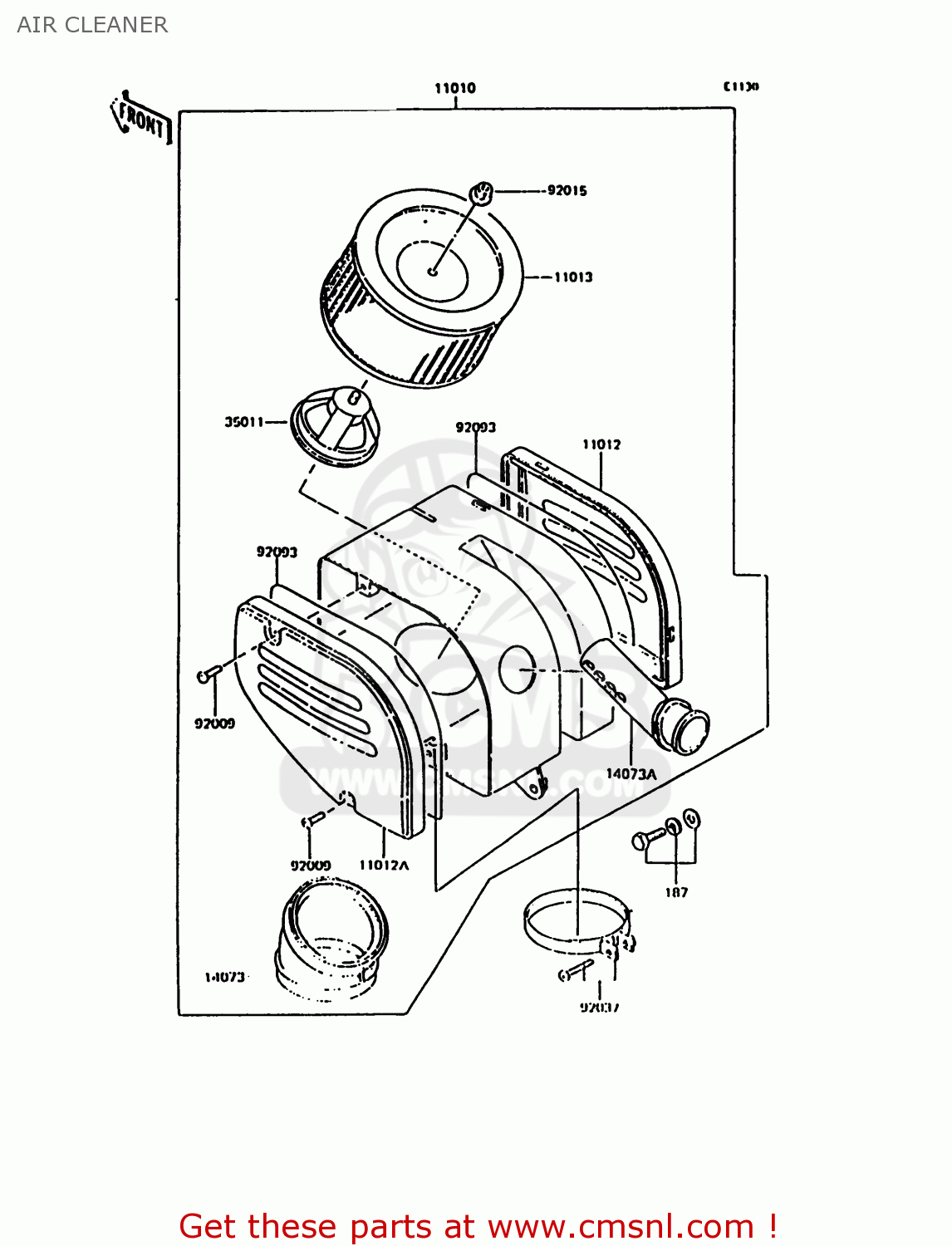 AIR CLEANER KH125K10 1997 UNITED KINGDOM