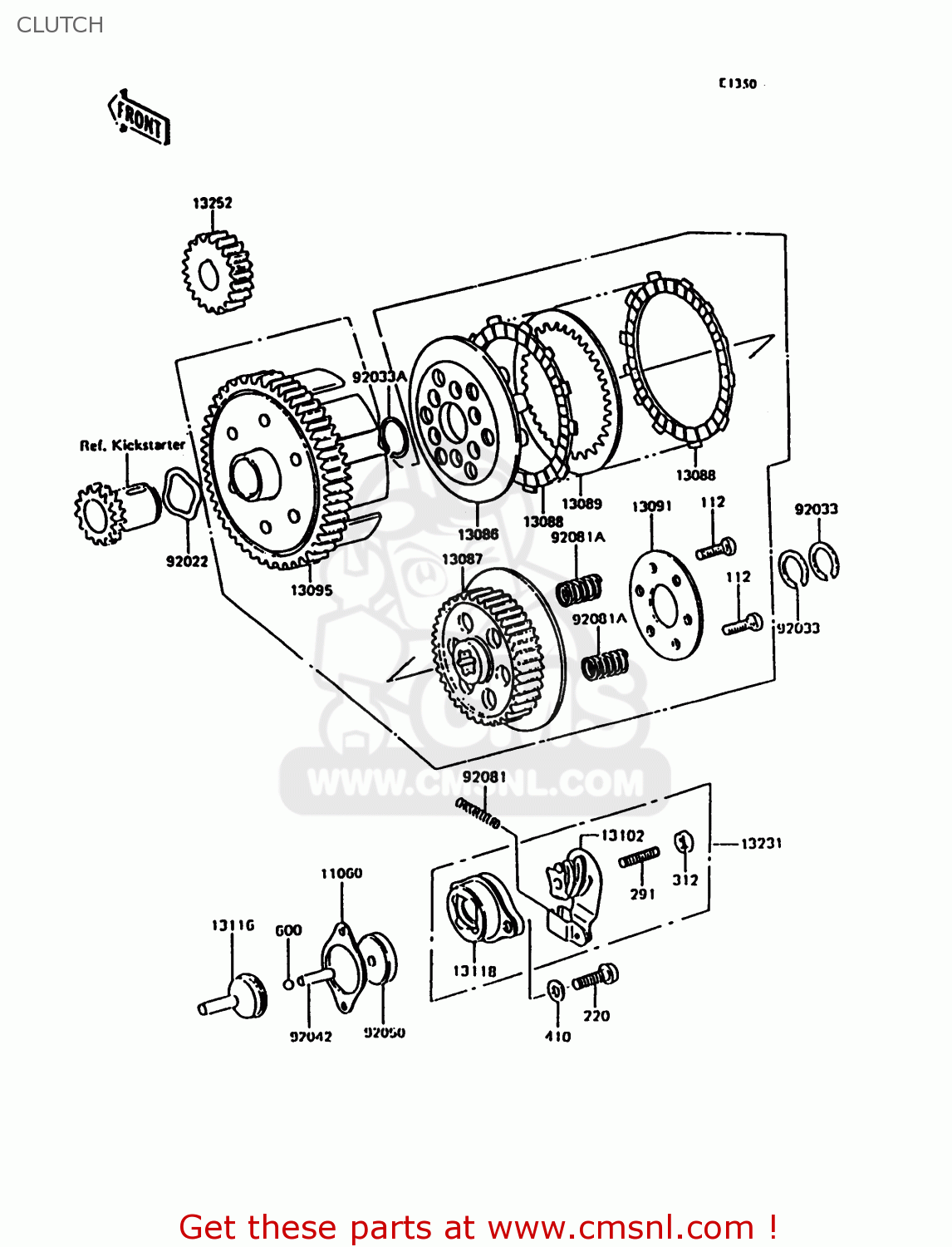 CLUTCH KH125K10 1997 UNITED KINGDOM