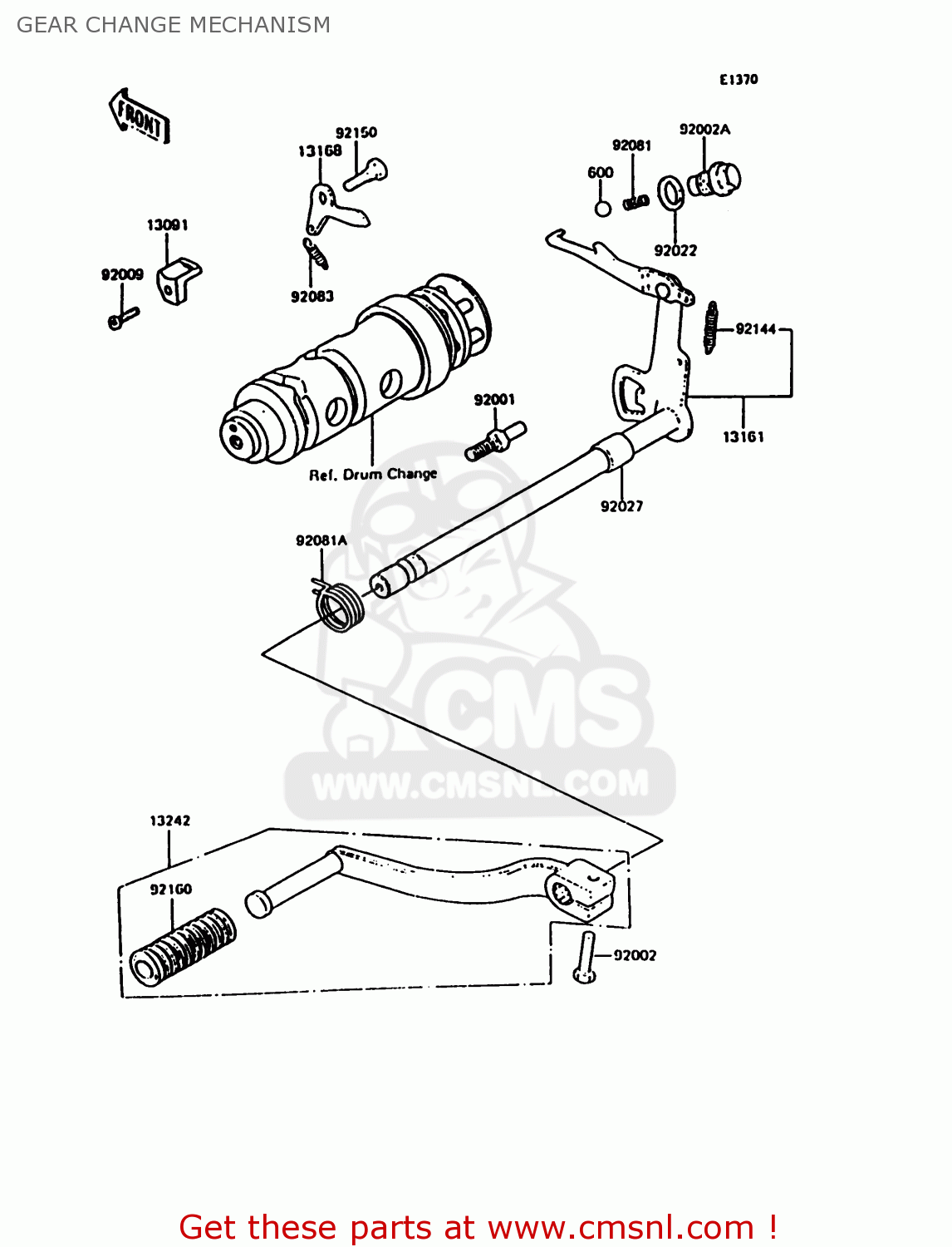 GEAR CHANGE MECHANISM KH125K10 1997 UNITED KINGDOM