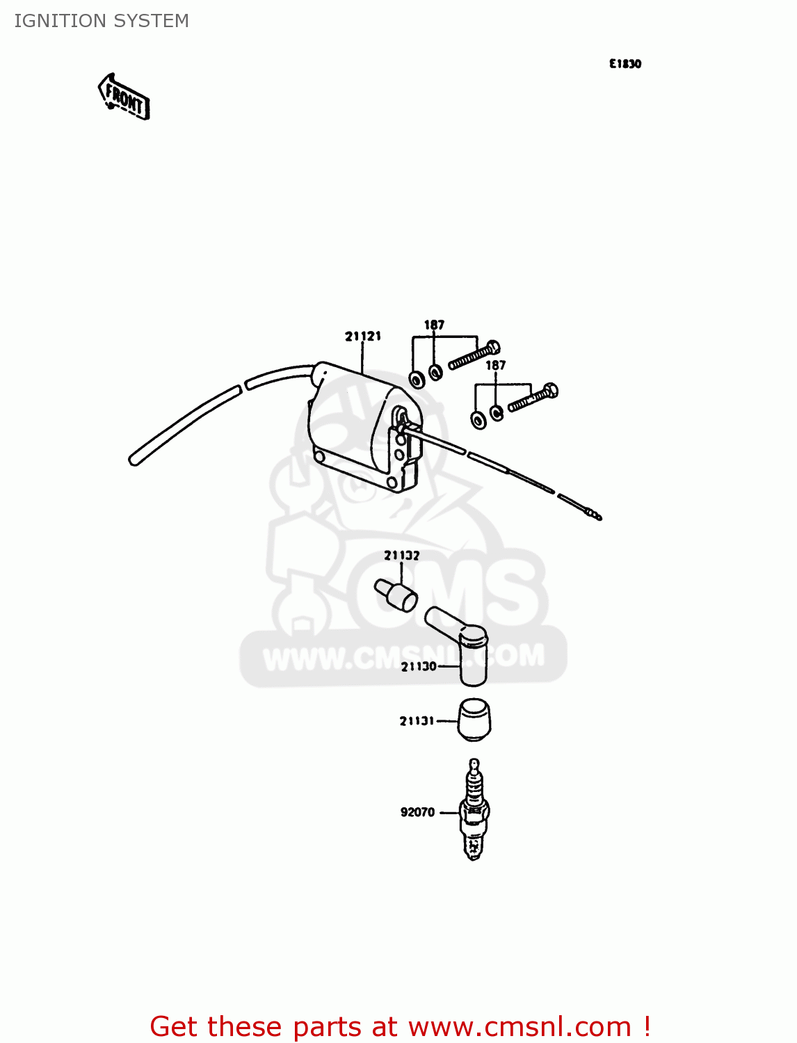 IGNITION SYSTEM KH125K10 1997 UNITED KINGDOM