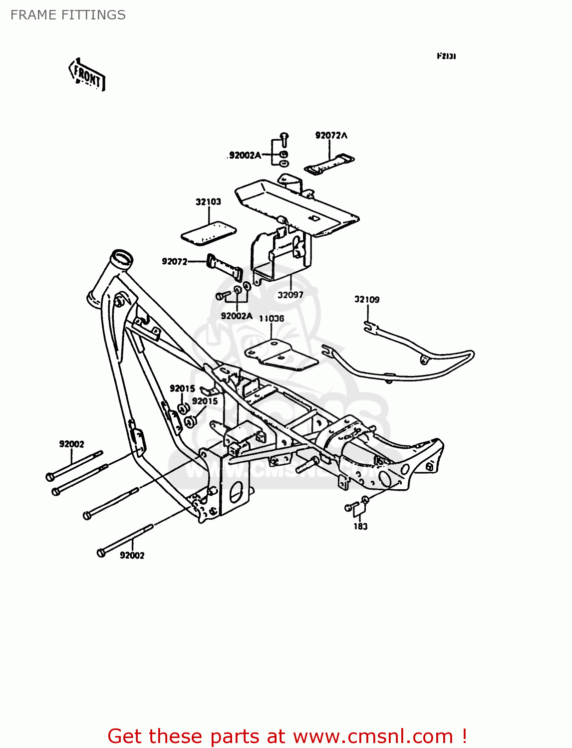 FRAME FITTINGS KH125K10 1997 UNITED KINGDOM