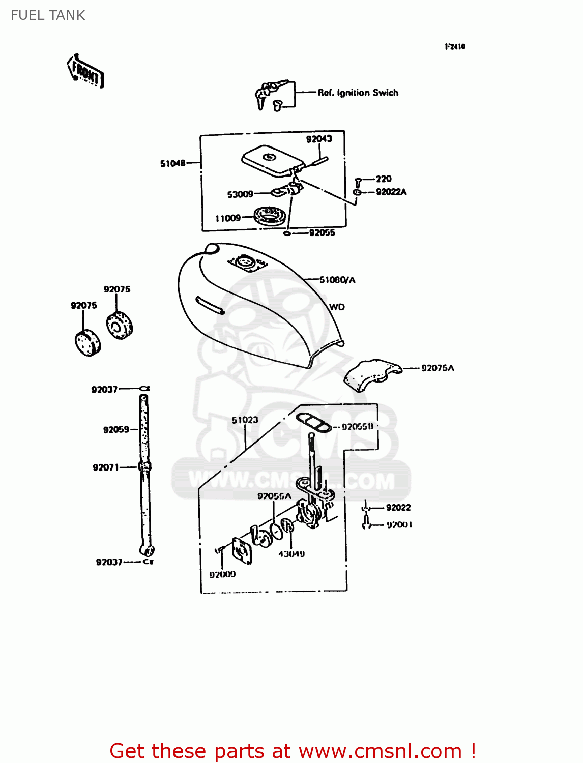FUEL TANK KH125K10 1997 UNITED KINGDOM