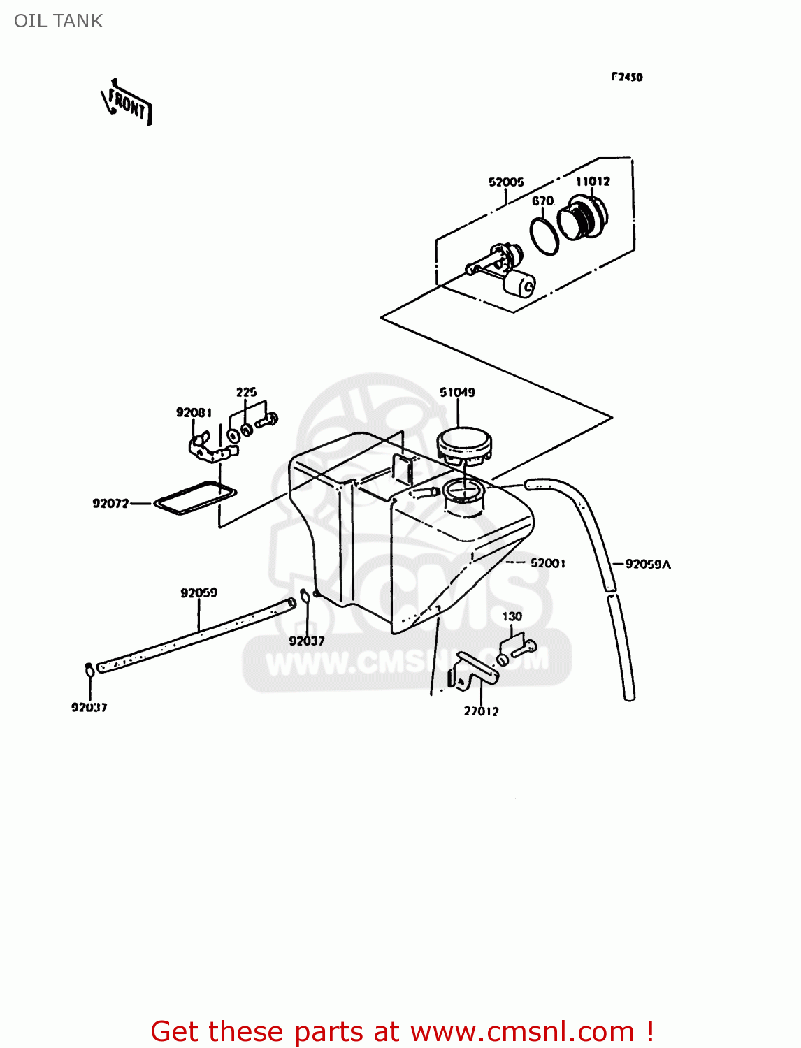 OIL TANK KH125K10 1997 UNITED KINGDOM