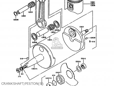 CRANKSHAFT/PISTON(S) - KH125K10 1997 UNITED KINGDOM