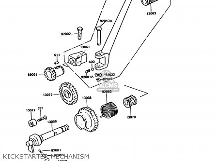 KICKSTARTER MECHANISM - KH125K10 1997 UNITED KINGDOM
