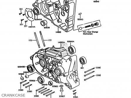 CRANKCASE - KH125K10 1997 UNITED KINGDOM