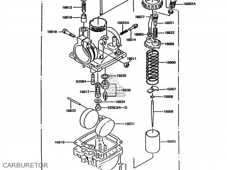 CARBURETOR - KH125K10 1997 UNITED KINGDOM