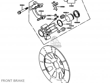 FRONT BRAKE - KH125K10 1997 UNITED KINGDOM